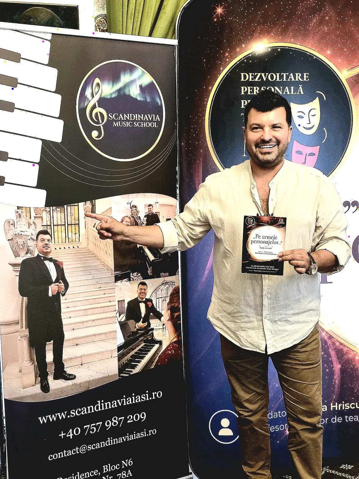 Gabriel Bîrjovanu, fondator SCANDINAVIA Music School, la eveniment de dezvoltare personală în Iași