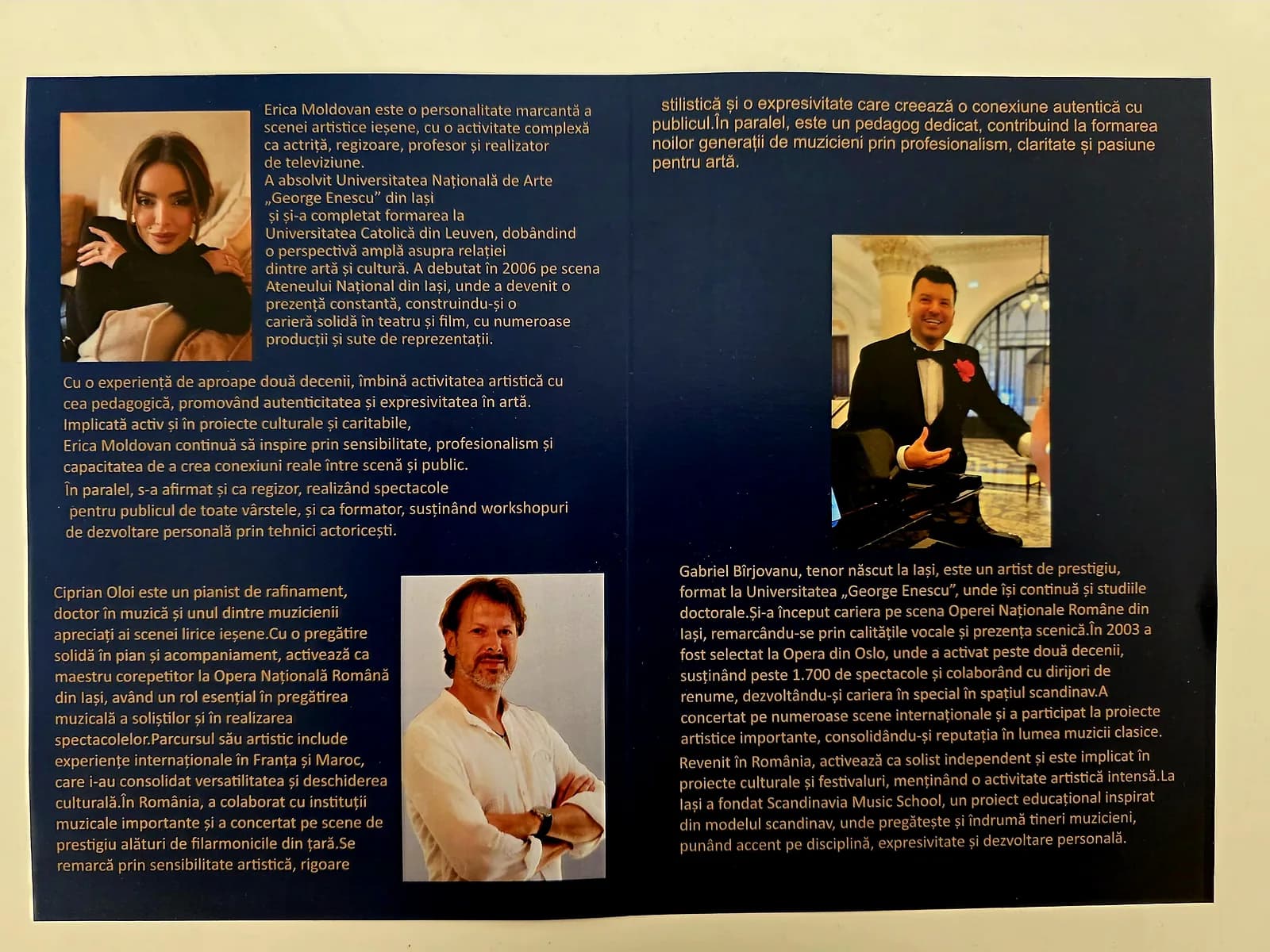 Program recital de lied și poezie cu tenorul Gabriel Bîrjovanu — SCANDINAVIA Music School