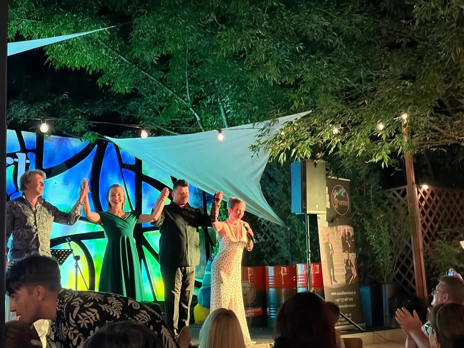 Solistii la finalul concertului din Gradina Vert Iasi, 2026